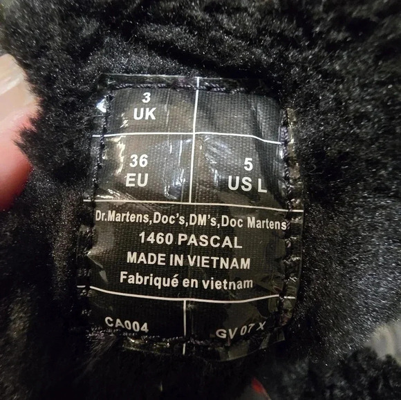 Dr. Martens 1460 Pascal Shearling Faux Womens Girls Boots size 5 - Picture 5 of 8